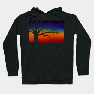 Tree Silhouette sunset Hoodie